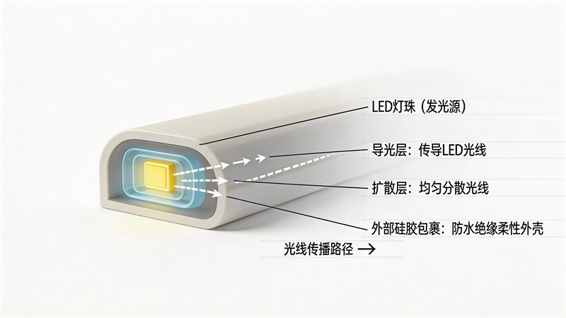 柔性霓虹灯带结构剖面示意图.JPG 柔性霓虹灯带结构剖面示意图.JPG
