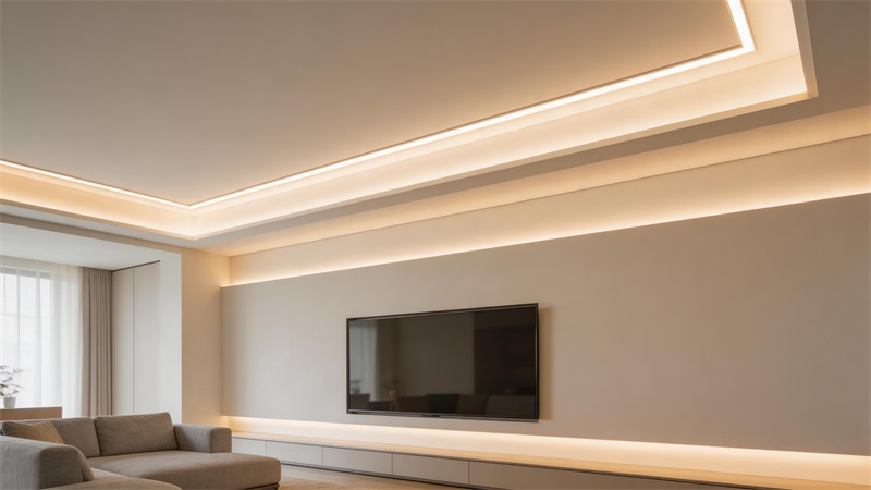 室内吊顶灯槽安装LED灯带场景.JPG 室内吊顶灯槽安装LED灯带场景.JPG