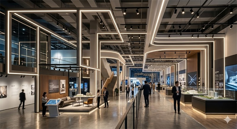 大型商业展厅空间, 大型商业展厅空间,