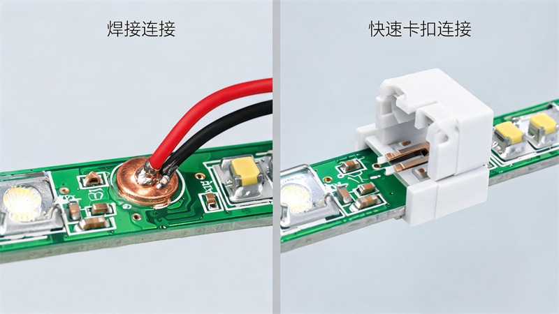LED灯带连接方式对比特写.JPG LED灯带连接方式对比特写.JPG