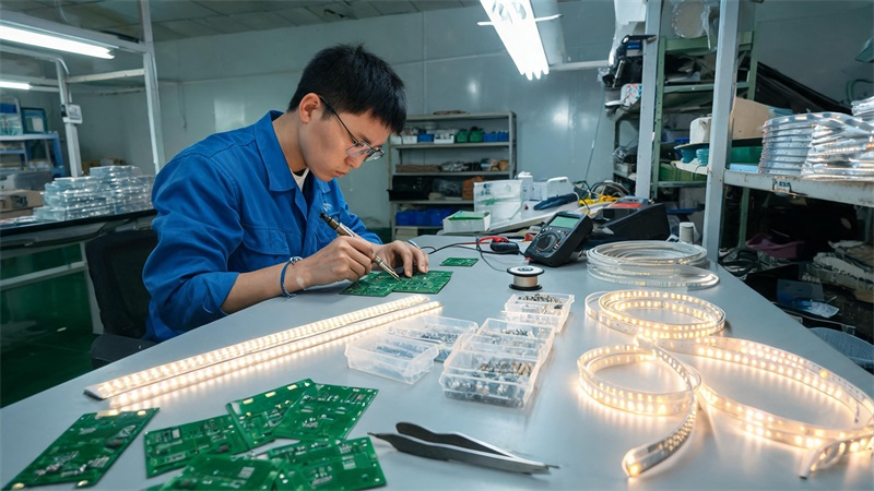 LED灯带样品制作车间.JPG LED灯带样品制作车间.JPG