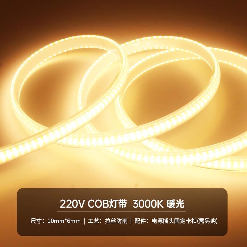 COB高压灯带AC220v100米无压降工程亮化灯带 - 5