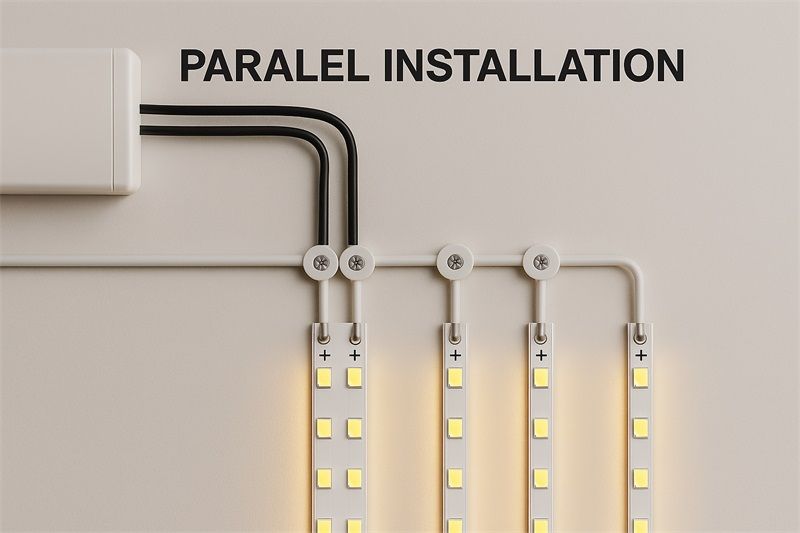 灯带怎么并联线路?专业布线方法与注意事项