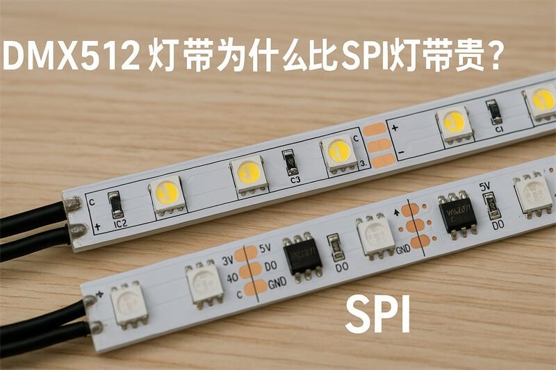 DMX512灯带为什么比SPI灯带贵？工程用户必须搞清楚的原因