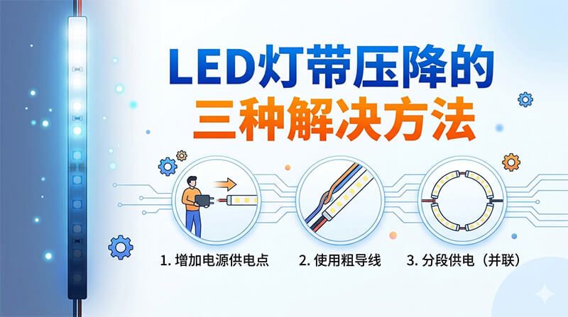 LED灯带压降的物理原理及3种解决办法