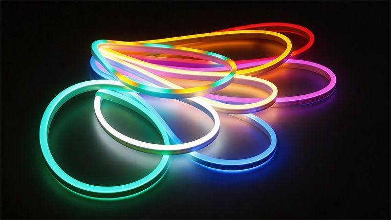 柔性霓虹灯带结构拆解：它是怎么做到360度发光的？