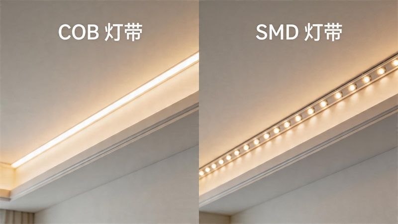 COB灯带vs普通灯带：哪种更适合无主灯
