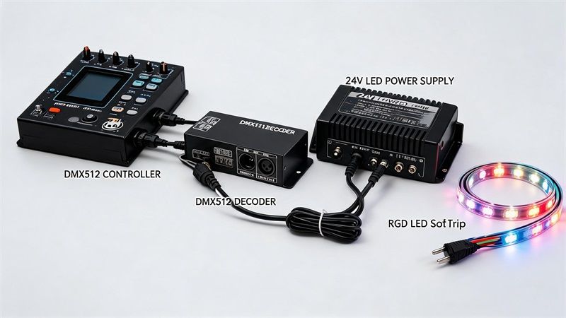 DMX512控制系统入门指南：工作原理、接线方式与应用场景解析
