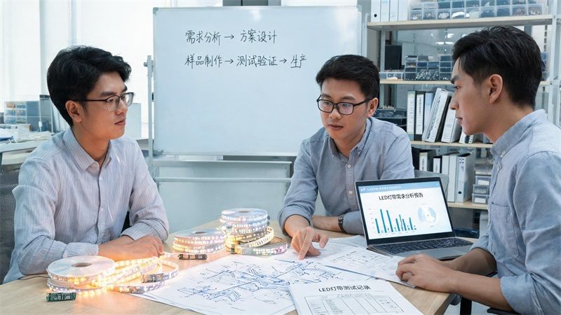 定制LED灯带开发周期有多长？从需求确认到量产交付全流程解析