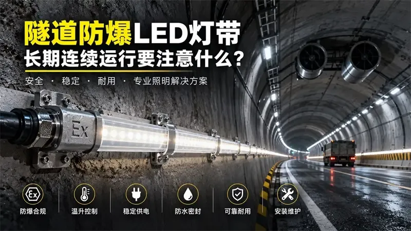 隧道防爆LED灯带长期连续运行要注意什么？