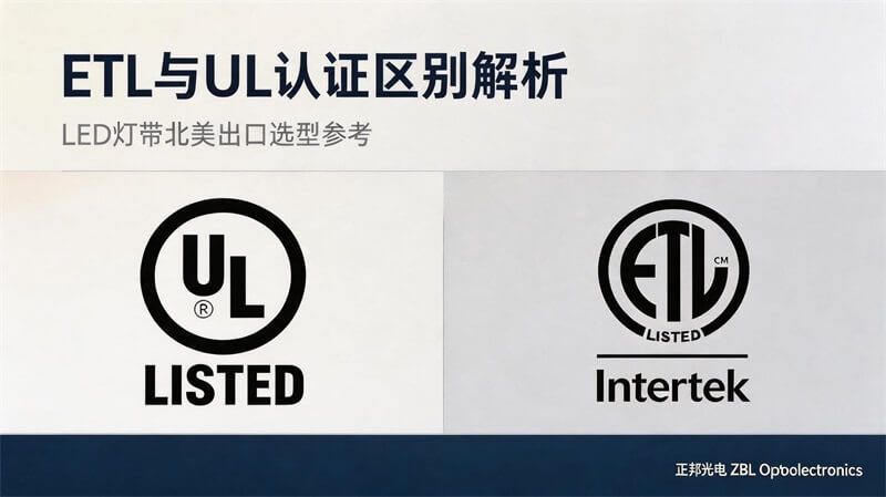 ETL与UL认证有什么区别？LED灯带北美市场准入解析