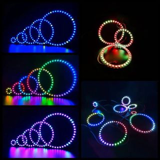 天使圆环RGB幻彩灯带|柔性光圈装饰灯|DC5V - 5