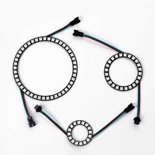 天使圆环RGB幻彩灯带|柔性光圈装饰灯|DC5V - 6